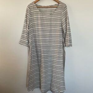 Downeast Midi Striped Dress